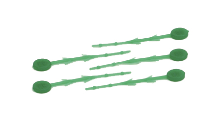 Sigillo per spina di sicurezza - colore verde - Lunghezza 35mm