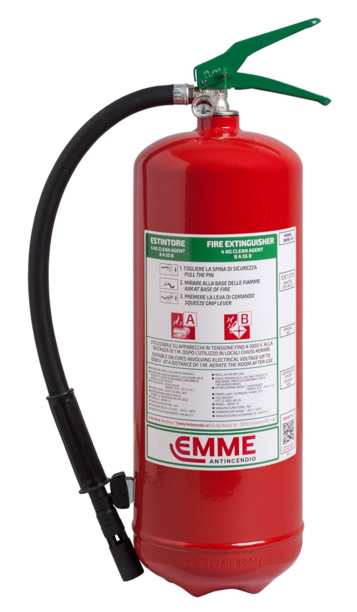 Video Presentation: Clean Agent fire extinguisher with low environmental impact and extraordinary extinguishing power