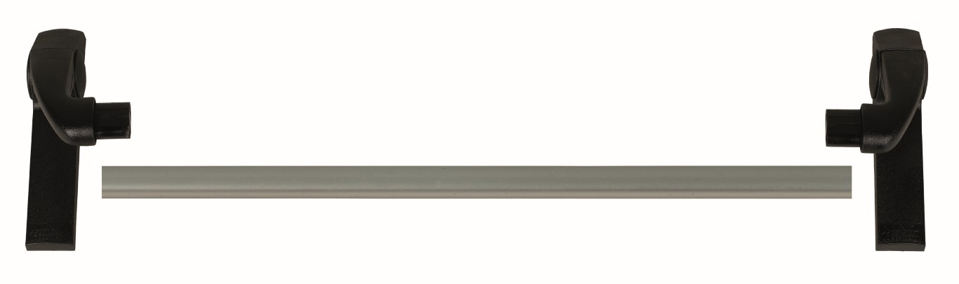 Maniglione antipanico tecno bm per anta principale con maniglia e placca + cilindro e barra mm.1150 colore grigio argento