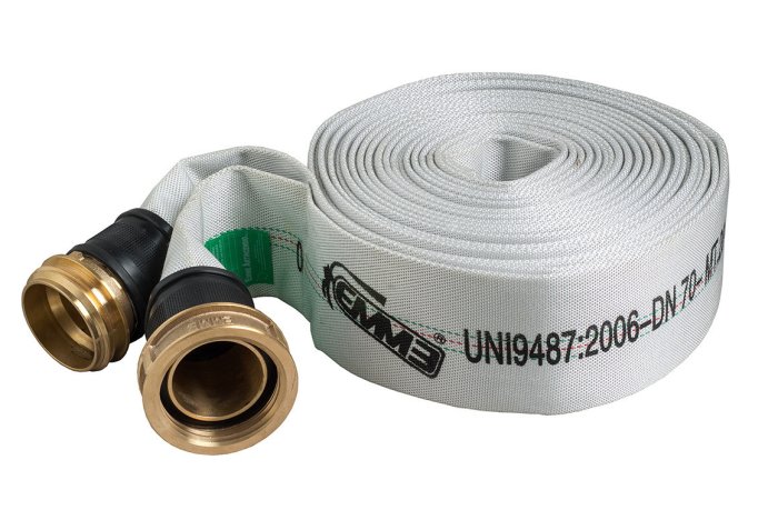 Fire Hoses DN 70 WITH FITTING- WHITE -  UNI EN 9487