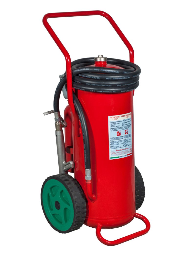 50 L Foam Wheeled Fire Extinguisher, pressurized at moment of use - UNI EN 1866-1 - Model: 19508-52