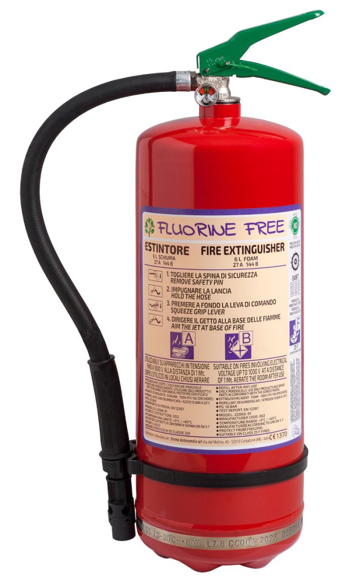 Fluorine Free Fire Extinguisher 6 L Foam - Model 22066-94