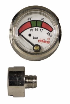 MANOMETRO DIAM. 23 1/8 NPT SENZA OR TEMPERATURA  -20°/+60°