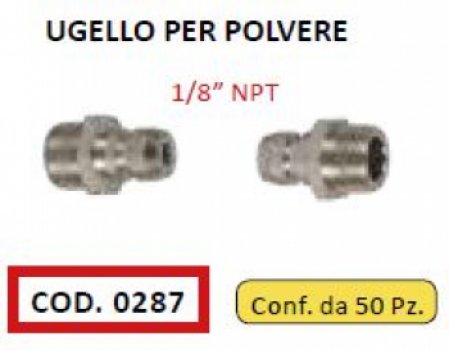 Ugello per polvere KG 1-2  - ordine minimo 50 pezzi