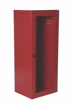 CASSETTA PORTA ESTINTORE KG. 5/9/ 12 ROSSO RAL 3000 CON PORTELLO PER LASTRA SAFE WINDOW (ESCLUSA COD.9461 / 9461SW) (0923A)