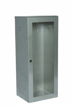 CASSETTA PORTA ESTINTORE KG. 5/9/ 12 INOX CON PORTELLO PER LASTRA SAFE WINDOW (ESCLUSA COD.9461 / 9461SW) (0924A)