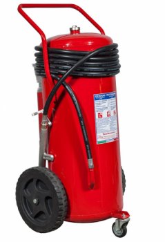 150 Kg  Dry  Powder Wheeled Fire Extinguisher - A IV B C - EN 1866-1  - PED Model 18158-52 - MED Model 16158-52