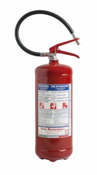 6 Kg powder fire extinguisher - Model 21063-54 - 34A 233BC - UNI EN 3-7 - PED 2014/68/UE