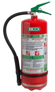 Fluorine Free 6 L Foam Fire Extinguisher to stop the combustion of a lithium battery - Model 22066-945