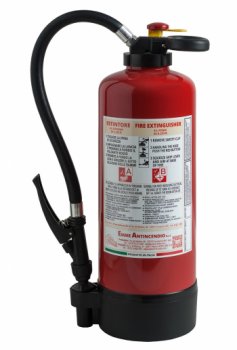 Foam Portable Fire Extinguisher L 6 UNI EN n3-7 - Model: 32063-1