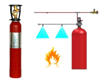 Sistema di spegnimento localizzato a scarica indiretta a biossido di carbonio kg  2