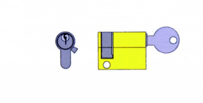 Cilindro/mezzo per porte rei