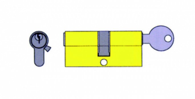 Cilindro per porte rei da 74mm o 84mm