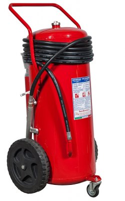 150 Kg  Dry  Powder Wheeled Fire Extinguisher - A IV B C - EN 1866-1  - PED Model 18158-52 - MED Model 16158-52