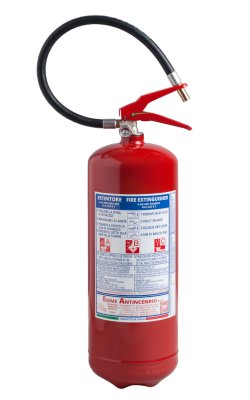 6 kg Pulver-Feuerlöscher - 21064-2 - 43 A 233 B C - UNI EN 3-7