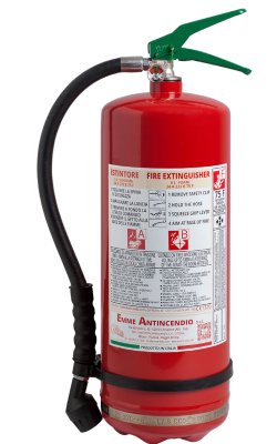 6 Liter Schaumfeuerlöscher Rostfreier Stahl AISI 304- 34A 233B 75F - 22063-1 - Dolomiti 6 -  EN 3/7