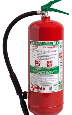 Fluorine Free 6 L Foam Fire Extinguisher to stop the combustion of a lithium battery - Model 22066-915