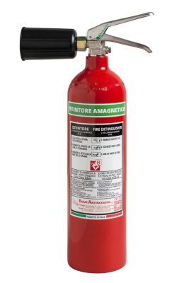 2 kg Kohlendioxid-Feuerlöscher - 34B - Amagnetisch - 23020-9 - UNI EN 3-7