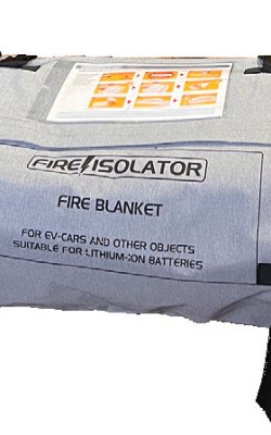 High-strength fire blanket with silicone coating silicone coating specifically for vehicles with lithium batteries and reusable - Code 2930-86UT